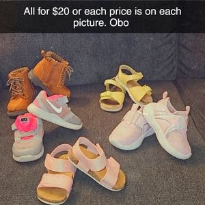 Baby girl shoe lot